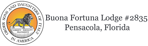 Logo of Buona Fortuna Lodge #2835 - Order Sons and Daughters of Italy in America